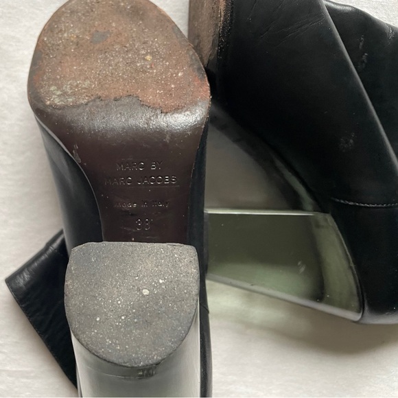 Marc By Marc Jacobs Lucite Plexi Heel Booties - Picture 5 of 16